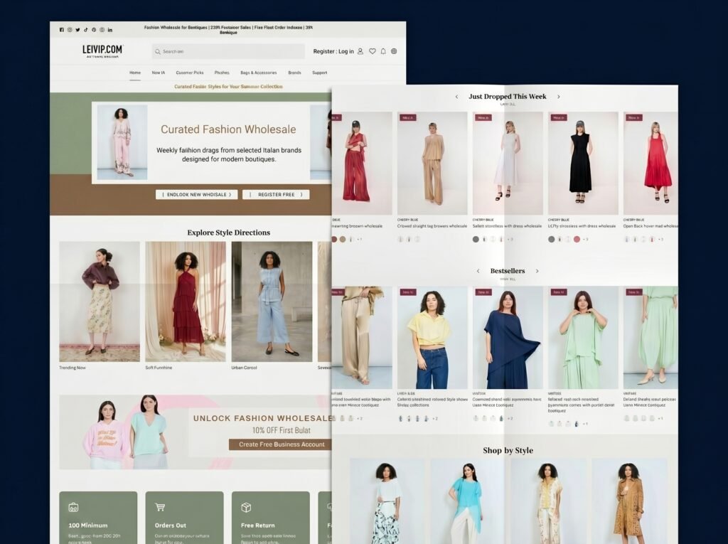 LEIVIP Fashion website