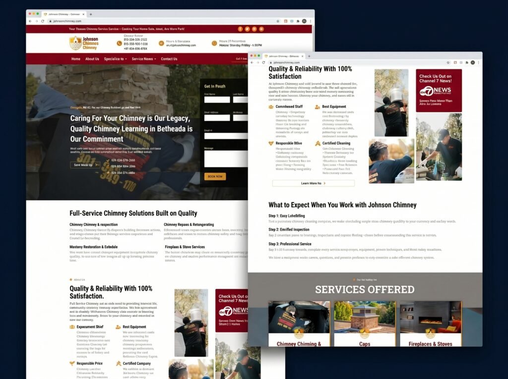Johnson Chimney website